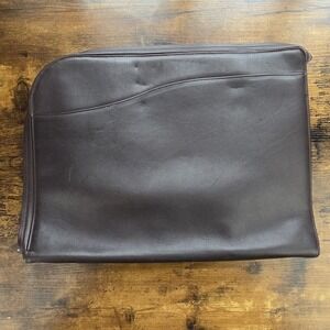 Connolly Dark Brown Soft-Grained Leather Document Pouch 15″x11″ – Compact & Luxe